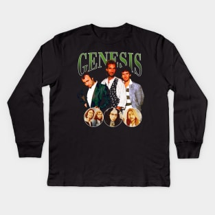 Nursery Cryme Chic Genesis Band Tees, Weave a Tale of Fashion Fantasy with Prog-Rock Kids Long Sleeve T-Shirt